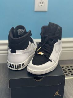 (eBay) Find many great new & used options and get the best deals for Air Jordan 1 Equality Black History Month Size 9 at the best online prices at eBay! Free shipping for many products! Retro Shoes, Air Jordan 1 High, Jordan 1 High, Air Force 1 Low, Men Clothes, Michael Jordan, Air Jordan 1, Nike Air Force, Jordan 1