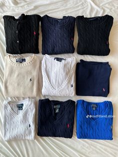 Ralph Lauren Sweater Outfit, Sixth Form Outfits, Stile Blair Waldorf, Ralph Lauren Sweater, Ralph Lauren Outfits, Streetwear Fashion Women, Simple Trendy Outfits