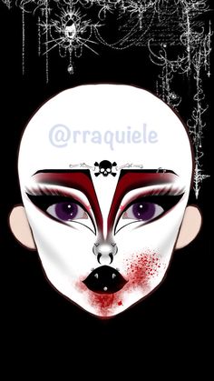 Goth Makeup Ideas Drawing, Makeup Outline, Makeup Looks Drawing, Makeup Ide, Goth Makeup Tutorial, Makeup Drawing, Alt Makeup