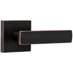 a black door handle on a white background