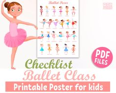 the printable ballet poster for kids