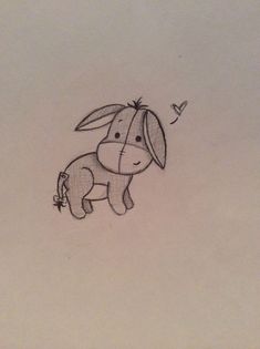 a drawing of a donkey with a bird on its back