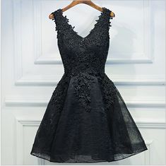 Lace Evening Dresses Short, Black Lace Evening Dress, Evening Wear Dresses, Plus Size Formal Dresses, Girls Formal Dresses, Evening Dresses Short, Semi Formal Dresses, Formal Dresses Short, Mini Party