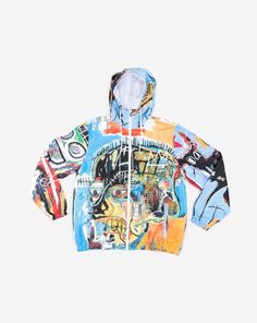 Jean-Michel Basquiat x Members Only Windbreaker Jacket 'Artesta' White/Multi Men’s Size L  New with Tags Retail $128.00 MQ080204-MLT eBay Member since 2001. Maintained a high seller rating for over 20 years. See our reviews! Shipping Policy: We reserve the right to choose the shipping company that will deliver your purchase in the agreed upon time. We photo and video record the item's condition during the packaging process for all items sold and keep confirmations of shipment records.  We only s Jacket Designs, Members Only Jacket, Michel Basquiat, Windbreaker Jacket Mens, Right To Choose, Jean Michel Basquiat, Guys Clothing Styles, Jean Michel, Mens Lifestyle