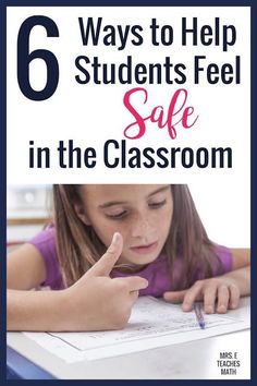 These ideas and tips for creating a safe classroom environment will help your classroom management and students will be ready and able to learn. High School Teaching Ideas, High School Classrooms, Test Taking Strategies, School Teaching Ideas, Secondary Teacher