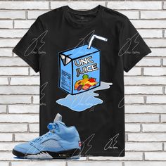 Shirt To Match Jordan Retro 5 University Blue UNC Air Jordan Retro 5, Air Jordan Red, Jordan Retro 5, Air Jordan Retro 13, Jordan Retro 12, Jordan Retro 11, Retro 13, Jordan Shirts, Custom Design Shirts