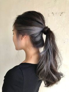 Wrap Around Ponytail, Ponytail Hair Piece, Hair Inspiration Long, Fotografi Editorial, Pretty Hair Color, Haircuts Straight Hair