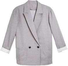 Look professional and stylish at work with this Light Gray Office Blazer Jacket. Crafted with a lightweight fabric and a contemporary open-front design, this jacket is perfect for any office environment. The long-sleeved jacket offers a tailored fit and is ideal for layering over your work wardrobe. Button closure Machine Wash The vintage-inspired novelty buttons Tailored collar brings a totally classic look Brand Size Dress Bust Waist Hip XS 0-2 31-32.5'' 23-24'' 31-34" S 4--6 33-35'' 25-26'' 3 Grey Office, Work Blazer, Work Meeting, Novelty Buttons, Winter Knit Hats, Long Sleeve Blazers, Work Wardrobe, Double Breasted Blazer, Office Work