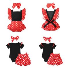 Click Here to New Arrivals New Arrivals Boys Clothing Girls Clothing Women's Clothing Men's Clothing Baby Clothing Infant Baby Girls Polka Dots Romper Jumpsuit + Headband Outfits Summer Cloth Set                       Set Include: 1Pc Romper, 1Pc Headband Condition: New with tag Material: Polyester Features: Romper is made of polyester material, hand wash, machine washable. Size Table means age ranges for baby girls, but they are for general guidance only. Adjustable ruffled shoulder straps, squ Summer Cotton Minnie Mouse Sets, Minnie Mouse Cotton Summer Sets, Playful Minnie Mouse Summer Set, Cotton Polka Dot Sets For Summer, Cute Minnie Mouse Summer Sets, Cute Polka Dot Summer Sets, Polka Dot Fitted Summer Sets, Fitted Summer Sets With Matching Headband, Dot Print Pattern