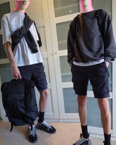 reddit: the front page of the internet  Sweatshirt - Enfin Leve urdiain  TShirt - NikeLab ACG Variable  Shorts - NikeLab AAE 1.0 Cargos  Shoes - Nike ISPA React Runner love WR  Bag - Boundary Supply Prima Techwear Summer, Casual Techwear, Nike Ispa, Masculine Outfits, Sneaker Collection, Shoes Nike, Front Page, Nike Shoes, The Internet