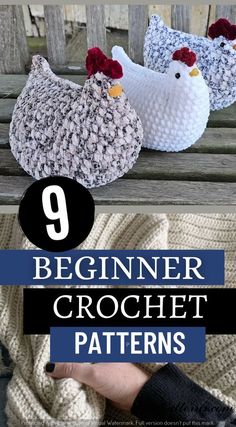 crochet chicken patterns for beginners to make them look like they are on the farm