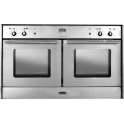 two ovens side by side on a white background