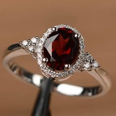 Silver Ruby Zirconia Ring Silver Plated Sizes 8 & 9 Available Brand New Boutique Fashion Ring Set, Wedding Ring Sets Vintage, Ruby Wedding Rings, Silver Shark, Garnet Engagement Ring, White Opal Ring, Vintage Silver Rings, Beautiful Wedding Rings, Rings Jewelry Fashion