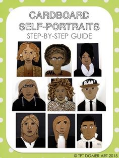 the cover of card board self - portraits step - by - step guide for adults