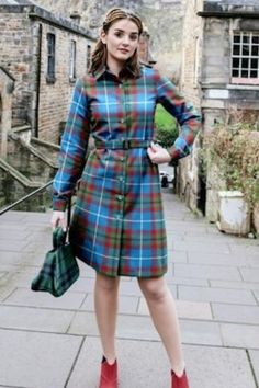 Tartan Shirt Dress