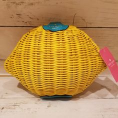 Kate Spade Picnic Perfect Lemon Wicker Crossbody Bag Purse Handbag Nwt Approximate Measurements: 9.75"W X 7.25"H Crossbody Strap Drop: 22" [ New With Tag ] [ No Trades ] [ Make Me An Offer, Reasonable Offers Always Welcome ] Yellow Basket Bag For Summer, Yellow Summer Basket Bag, Kate Spade Summer Vacation Bags, Kate Spade Yellow Shopping Bag, Yellow Kate Spade Travel Bag, Yellow Kate Spade Shopping Bag, Bags Kate Spade, Kate Spade Bags, Kate Spade Bag