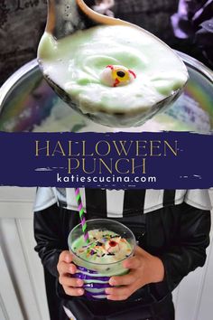 Halloween Punch Punch Nonalcoholic, Witch Themed Party, Chocolate Licorice, Halloween Beverages, Lime Sherbert, Witches Party, Halloween Potluck, Candy Eyes, Halloween Donuts