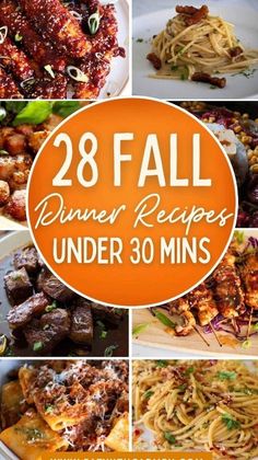 Fast Fall Dinner Recipes, Quick And Easy Winter Dinner Recipes, Autumn Recipes Dinner, Fast Fall Dinners, Dinner Recipes Under 30 Minutes, Fall Recipes For Dinner, Dinner Under 30 Minutes, Recipes Under 30 Minutes, November Recipes