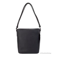 Style: Kate Spade Elsie Small Black Bucket Shoulder Bag Material: Pebbled Leather Features: Adjustable Shoulder Strap, Inner and Outer Slip Pockets, Zip Closure Measures: 7.8" L x 10.12" H x 4.24" D Black Bucket, Leather Bucket, Satchel Bags, Pebbled Leather, Kate Spade, Satchel, Shoulder Strap, Black Leather, Michael Kors