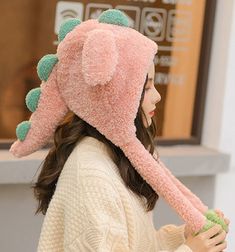 Dinosaur Hats, Plush Dinosaur, Dinosaur Hat, Women Lunch Bag, 80 Fashion, Cartoon Bag, Cute Coats, Parcel Delivery, Dinosaur Plush