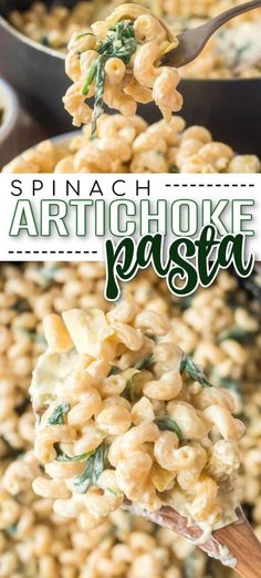 spinach artichoke pasta, spinach artichoke spaghetti, creamy pasta recipe, alfredo and spinach pasta, fast vegetarian recipes, no meat recipes, noodle recipes, pasta recipes, quick dinners Spinach Artichoke Dip Pasta, Artichoke Dip Pasta, Creamy Parmesan, Parmesan Sauce, Skillet Dinners