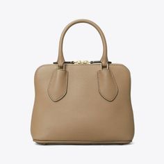 Designed for both practicality and style, our Swing Mini Bag in Taupe Oak is a modern twist on a classic doctor bag. It features tubular top handles, a secure full zipper, and chic hardware for a touch of sophistication. Whether carried by the top handle or worn crossbody, this bag is the perfect accessory for any outfit. Office Satchel With Top Handle And Rolled Handles, Modern Handheld Satchel, Beige Satchel With Round Handle For Office, Modern Handheld Satchel With Top Carry Handle, Classic Beige Box Bag With Handles, Modern Satchel With Rolled Handles, Modern Top Handle Satchel, Modern Beige Satchel With Rolled Handles, Modern Handheld Bags With Rolled Handles