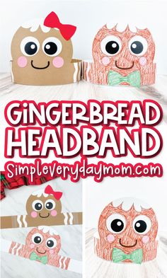 gingerbread headband craft for kids to make