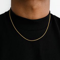 Catch everyone's attention with this classic Gold Rope Chain. Popularly called the “dookie chain,” the rope chain started the birth of hip hop in the late ‘80s and ‘90s. It is popular among rappers, athletes, and celebrities worldwide. This Gold 2mm Rope Chain is a must-have piece for all fashionistas and hip hop fans. It boasts of a sleek design that will never go out of style. Gold Presidents offer you the rope chain in Yellow Gold and White Gold. You can wear it as a staple piece or rock it o Small Gold Chain, 10k Gold Chain, Urban Jewelry, Gold Rope Chains, Late 80s, Jewelry Pendants, Classic Watches, Classic Gold, Letter Necklace