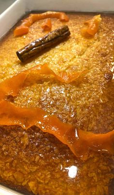 a close up of food in a pan on a table