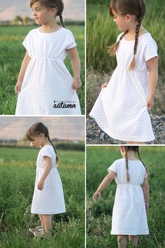 free sewing pattern for this easy girls' play dress pattern in 6 different sizes! 4-14 Girls Dress Pattern Free, Toddler Dress Patterns, Childrens Sewing Patterns, Sewing Kids Clothes, Girls Dress Sewing Patterns, Girl Dress Pattern, Dress Patterns Free, Free Sewing Pattern, Sew Ins