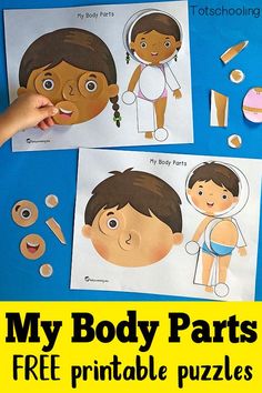 My Body Parts, Ece Activities, Body Parts For Kids, Toddler Games, Free Printable Puzzles