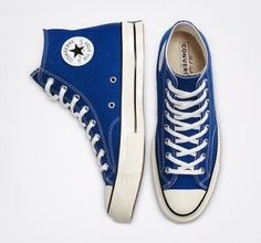 Converse Chuck 70 Seasonal Color High Rush Blue 168509C Shoes Sneakers Expedited | eBay Vintage Converse, Blue Converse, Mens Boots Fashion, Converse Chuck 70, High Top Sneaker, Chuck 70, Vintage Canvas, Season Colors, Converse All Star