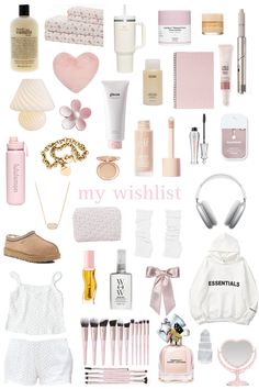 Christmas Wishlist For Teens, Wishlist Pink, Xmas List Ideas, Girly Christmas Gifts, Cute Lazy Day Outfits, Girly Gifts, Care Kit