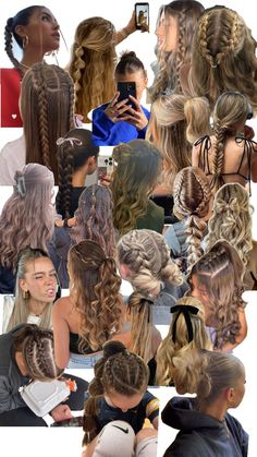 Cute Sporty Hairstyles, Hairstyle Examples, Easy Hairstyles For Thick Hair, Hair Inspiration Long, Dance Hairstyles, Blonde Hair Inspiration, Hairdos For Curly Hair