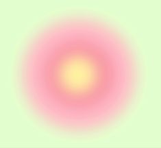 an abstract pink and yellow circle on a green background