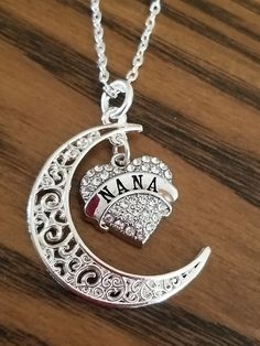 Mom Daughter Jewelry, Nana Christmas, Gifts For Nana, Nana Jewelry, Nana Christmas Gifts, Silver Chain Anklet, Nana Necklace, Gift From Grandkids, Nana Birthday