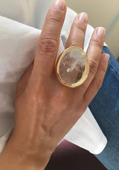 Dope Jewelry, Big Rings, Put A Ring On It, Jewelry Inspo, Crystals And Gemstones, Cute Jewelry, Stone Jewelry, Bling Bling, Ring Designs