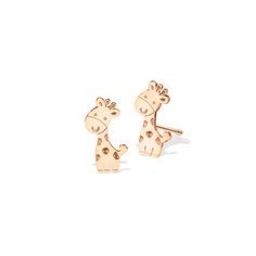 Embrace the enchanting beauty of the African savannah with our Giraffe Earrings, a tribute to the gentle grace and majestic presence of these towering creatures. Meticulously handcrafted in your choice of high-quality materials--gold filled, sterling silver, or rose gold filled--these earrings capture the elegance of giraffes, allowing you to wear a symbol of safari charm and wildlife wonder. 🦒  * We use the Highest Quality materials from the US and Italy. * Your purchase will come packaged and ready for gift giving!  M A K E S * A * P E R F E C T * G I F T : ) * * * * * * * * * * * * * * * * * * * * * * * * * D E T A I L S * 9mm x 5.1mm Giraffes * 14K gold filled, 14K rose gold filled or sterling silver stud earrings * * * * * * * * * * * * * * * * * * * * * * * * * H O W * T O * O R D E Adjustable Animal Design Earrings As Gift, Animal Design Dangle Earrings As Gift, Simple Gold Earring, Giraffe Earrings, African Savannah, Simple Gold Earrings, Gold Animals, Jewelry Simple, Earring Gift