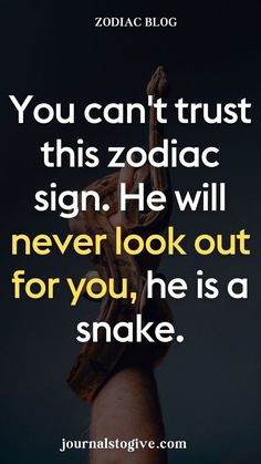 Beware of this untrustworthy zodiac sign that never looks out for others. Known for being manipulative and sly, learn why they are considered the snake of the zodiac.