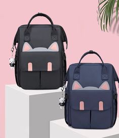 Lovely Cat Ears Backpack PN6094 ●Size:40*27*17 cm.●Material: polyester (Please allow 1-3cm differs due to manual measurement.As different computers display colors differently,the color of the actual may vary slightly from the above images.Thanks for your understanding.) ●About Shipping: We attach great importance to the orders of each customer and parcel delivery. 1.Processing time: 2-3 business days. 2.Shipping time: 10-15 business days to US, please allow 3-4 weeks shipping to other country.(Shipping times can be affected by variable customs clearance times or public holidays.) Student Backpack With Cat Design, Rectangular Cat Design Backpack For Back To School, Back To School Rectangular Backpack With Cat Design, Rectangular Backpack With Cat Design For Back To School, Trendy Cat Design Backpack For Daily Use, Cat Design Travel Bag For Back To School, Trendy Backpack With Cat Design For Daily Use, Travel Bag With Cat Design For Back To School, Travel Bags With Cat Design For Back To School