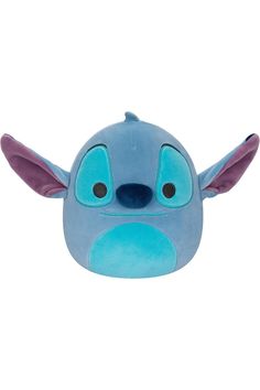 a blue stuffed animal with big ears