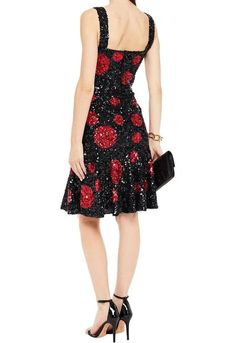 Chic with a touch of Sicilian innocence, this head-turning Dolce & Gabbana Sequined Polka-Dot Dress is perfect for the woman who young at heart. v-neck made out black tulle and red dotted fabric. polka dot pattern due to technique that involves silk thread knots are then sprinkled colored dye produce color gradient effect. knot makes each garment unique, making it difficult recreate twin piece. All best from Sicily! Motive: SICILYFull zipper closureBlack stretch innerLogo detailsMade in ItalyMat Black Fitted Dress For Red Carpet, Black Embellished Couture Dress, Elegant Black Dress For Red Carpet, Thread Knots, Head Turning Dress, Dolce Gabbana Dress, Polka Dot Fabric, Color Gradient, Black Tulle