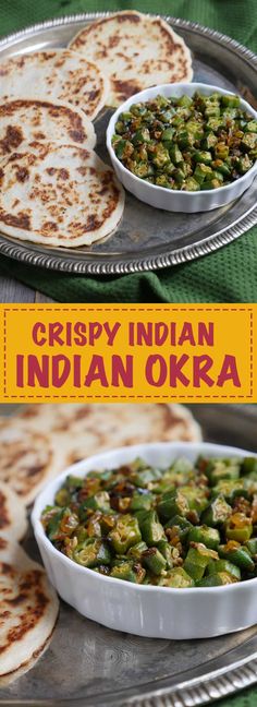 Crispy Indian Okra by Ashley of MyHeartBeets.com Indian Okra Recipes, Aloo Gobi, Vindaloo, India Food, Tikka Masala, Indian Cooking, Veg Recipes