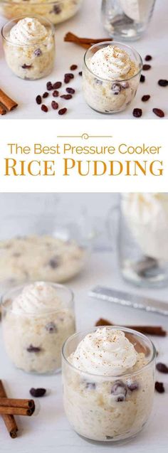 the best pressure cooker rice pudding recipe