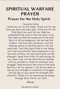 Spirit Guides Prayers, Prayer To Holy Spirit, Biblical Prayers, Prayers Against Monitoring Spirits, Come Holy Spirit Prayer, Holy Spirit Prayer, Healing Prayer