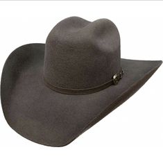 Summit Hats 4x Fur Blend Silverton Granite Gray Felt Cowboy Hat Features: Crown Style: Silverton Crown Size: 4" Brim Size: 4 1/4" Hat Band: Self Banded Buckle Set Felt Cowboy Hat, Felt Cowboy Hats, Hat Band, Cowboy Hat, Hat Sizes, Western Wear, Cowboy Hats, Accessories Hats, Cowboy