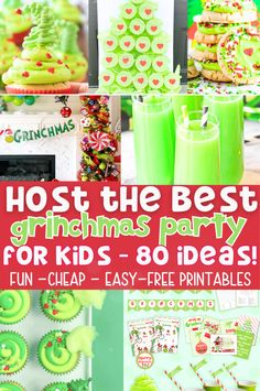 the best christmas party for kids - 80 ideas, fun cheap and easy free printables