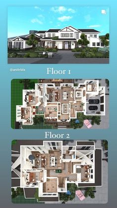 the floor plan for this house is very large and has two levels to each level