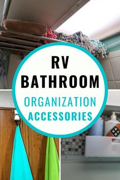 bathroom organization and storage ideas for rvs, campers, or any other vehicle