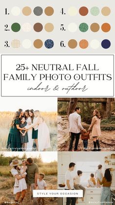 the 25 neutral fall family photo outfits